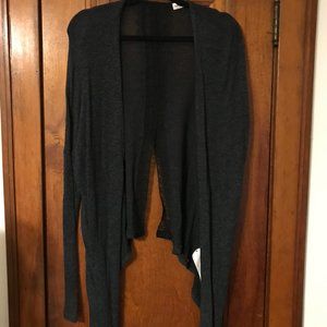 Dark grey/Blue Abercrombie Cardigan with lace and split back